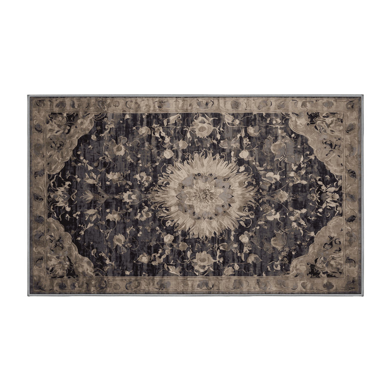 Tapis gris lavable à la machine, Tapis de couloir 2 pi x 5 pi