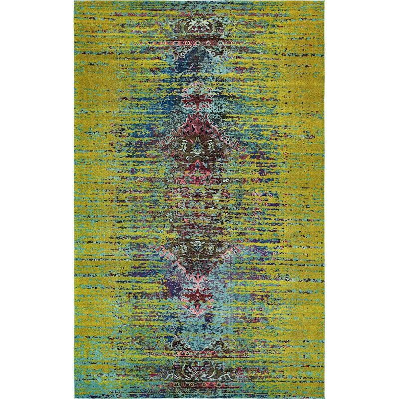 Abstract Indoor Rug, Rectangle 2'2" x 3'