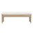 Sandy Rubberwood Bench With Soft Cushion Seat