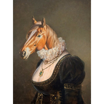 Portrait de cheval élisabéthain 18 x 24