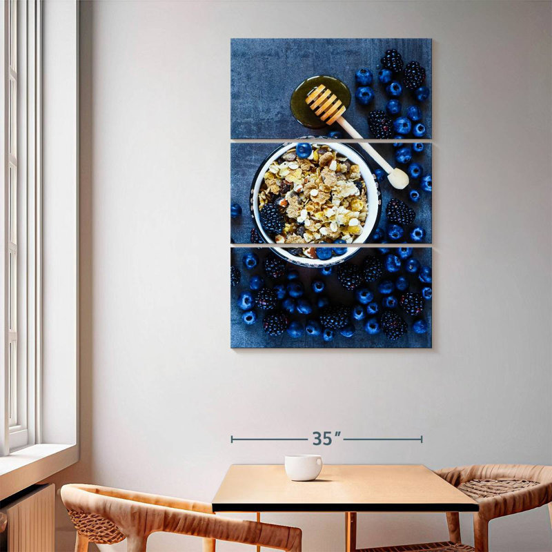 Yarlin Nutritious Dark Berries, 65" H x 42" W