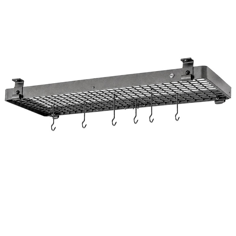 Carbon Steel Handcrafted Rectangle Ceiling Hook Or Screw, 5.5" H x 36" W x 9" D