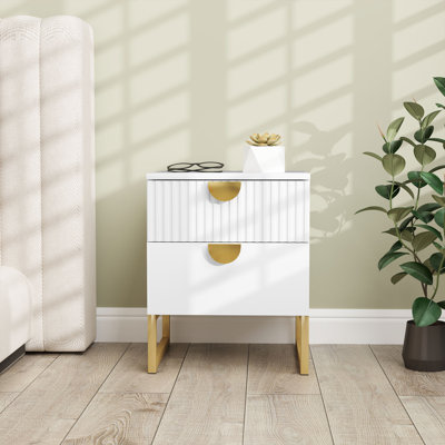 Alayasia 40cm W Manufactured Wood Bedside Table