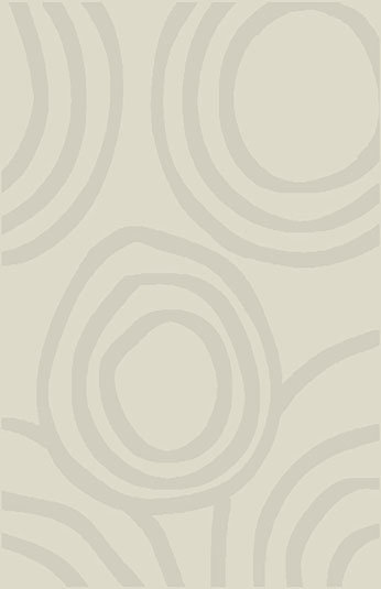 Tapis tissé à la machine ivoire Mcgonigal, 5 pi 3 po x 7 pi 2 po