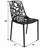 Rabia Outdoor Aluminum Dining Chairs, Modern Floral Cutout Accent Chair for Patio, Garden, and Balcony, Stackable Metal Dining Room Furniture, Rust & UV Resistant, Fully Assembled-1693301412-1668339569