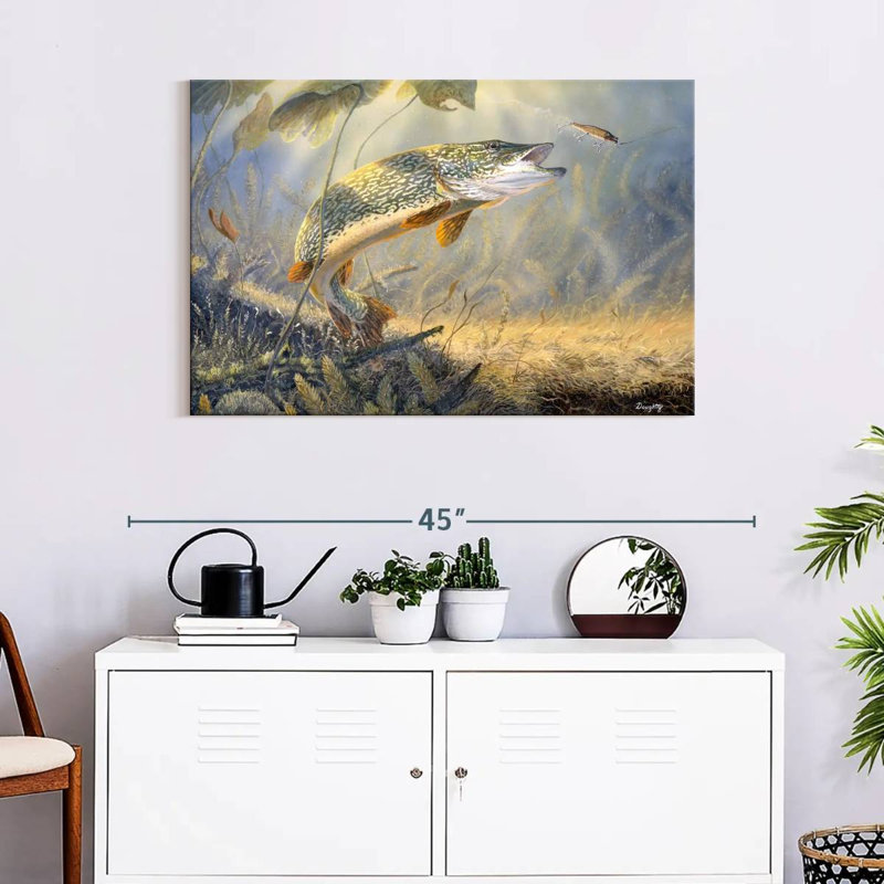 Brampt Calm Waters Fishing, 24" H x 36" W