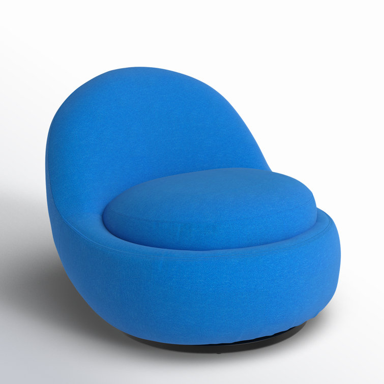 Arc Upholstered Swivel Accent Chair