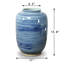 Vase de table en porcelaine bleu ciel 16 po Gael