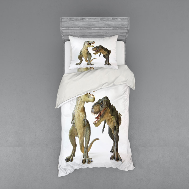 Ensemble de housse de couette dinosaur, Housse de couette simple + 6 pièces supplémentai