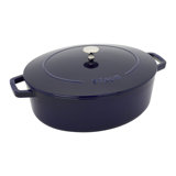 Staub Cast Iron 6.25-Qt Wide Oval Dutch Oven - White