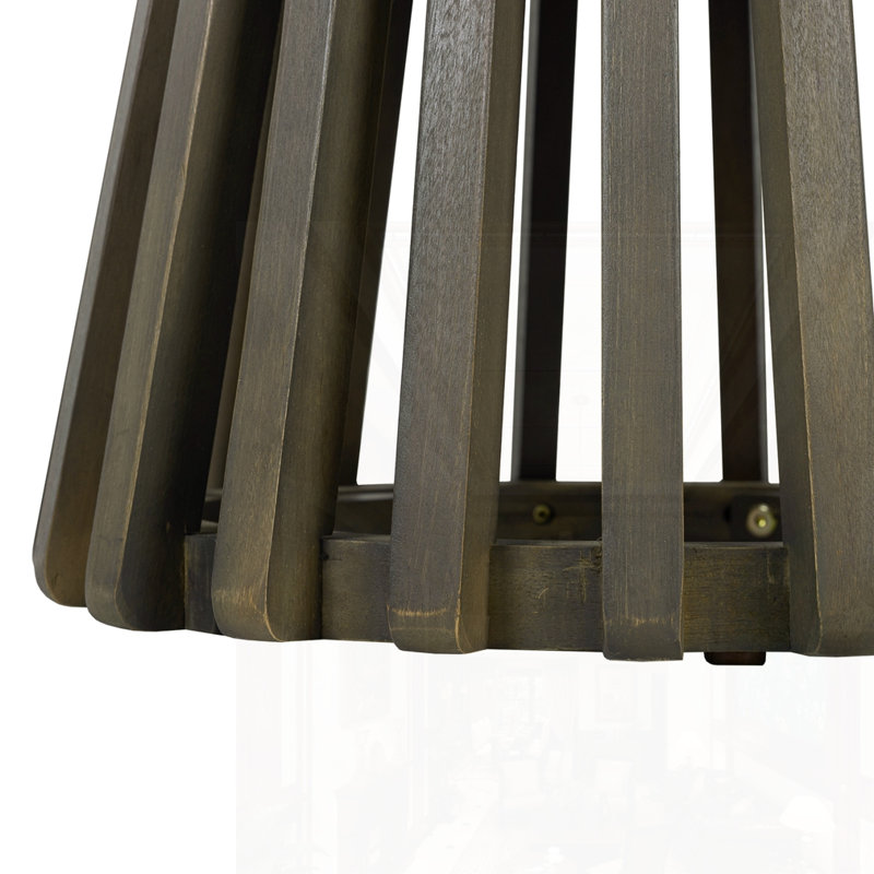 Table d'appoint d'extérieur en bois d'acacia, Gris