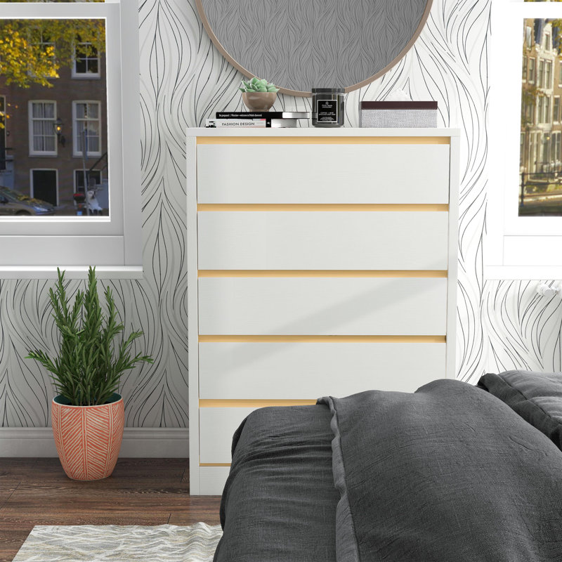 Commode 5 tiroirs l 31,25 po