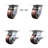 4 Piece Polyurethane Caster Set