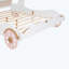 Lit avec baldaquin, lit plateforme voiture en bois avec motif 3D-727651527
