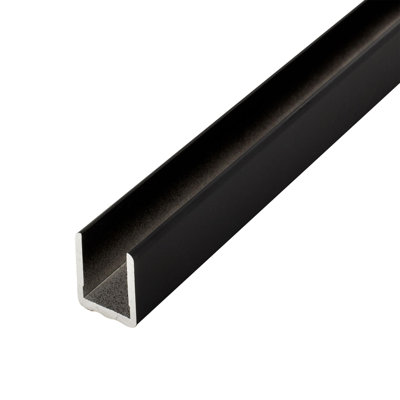 1/2" Aluminum Aluminum No Bow Shelf U Channel Moulding | Pack Of (13) 96In Lengths