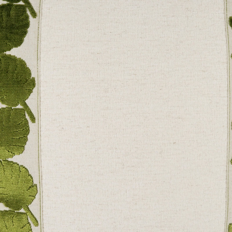 Coussin Palm Leaf, Kiwi, Carré 22 po