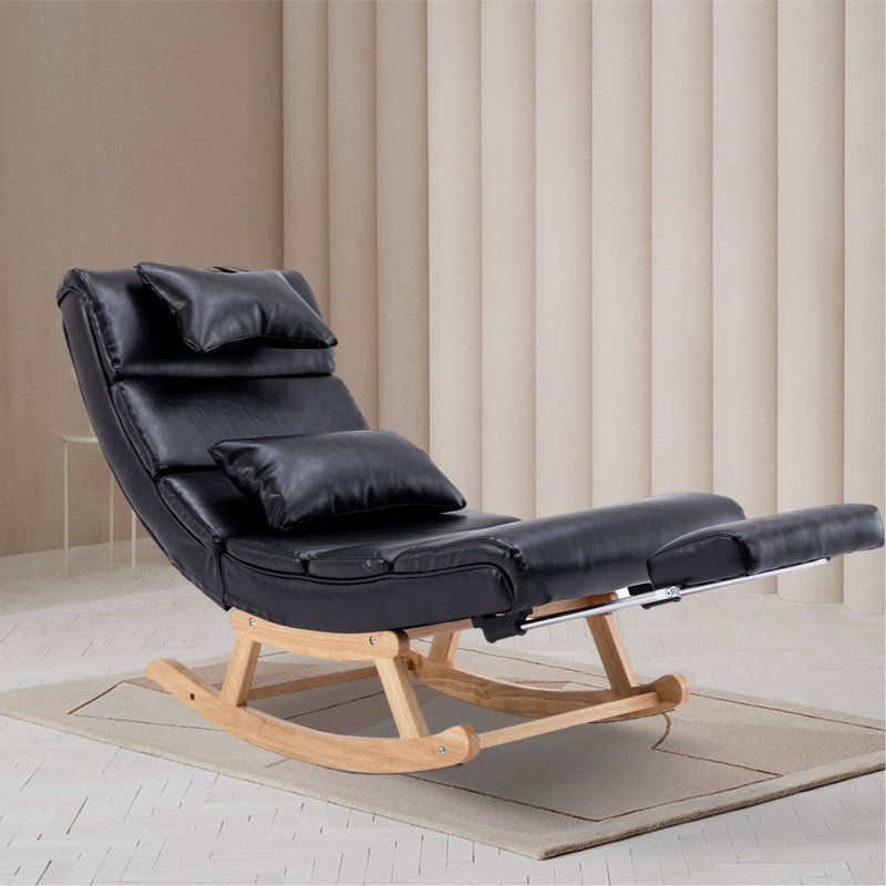 Chaise berçante Mackenlee, Noir