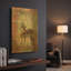 «Afrique Antelope» par Greg Simanson, art mural en métal doré, 12 po x 16 po-429833883