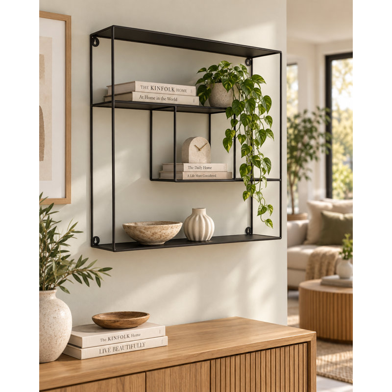 Walkowiak 3 Piece Square Metal Accent Shelf
