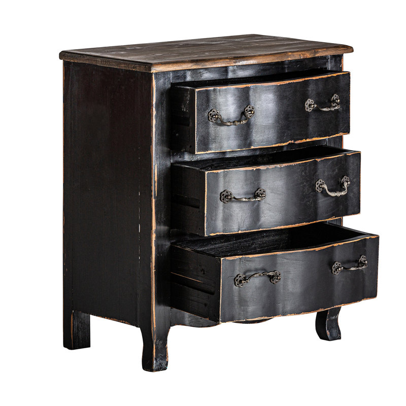 Moncayo 152.4cm W Solid Wood Bedside Table