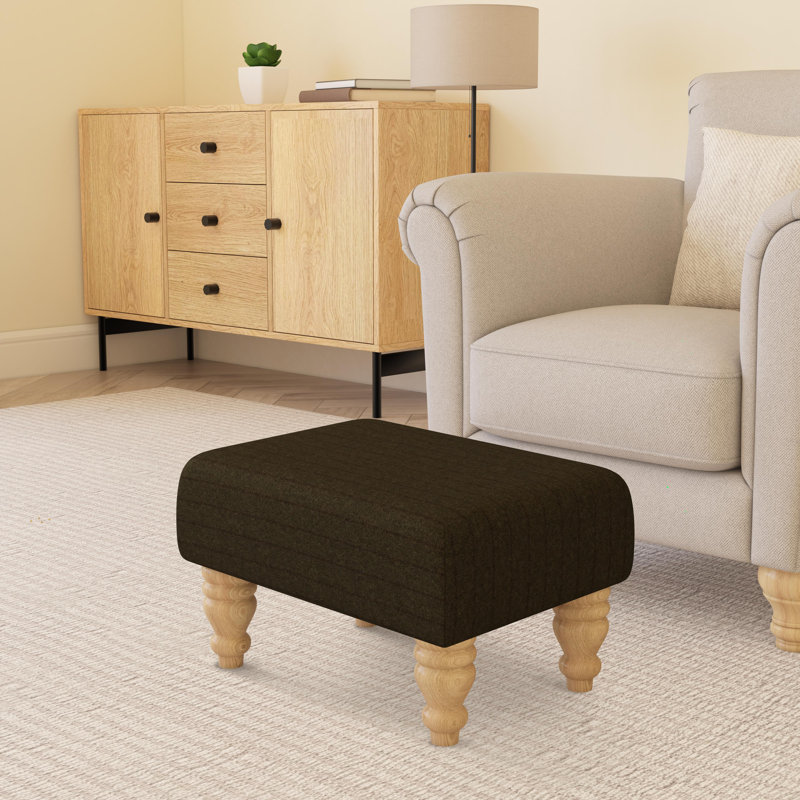 Autryville Wood Turned Leg - Pinstripe Wool, Cyprus Green, Natural