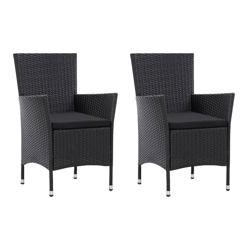Randeen Patio Chair with Cushions, Gray Frame/Dark Gray Cushion