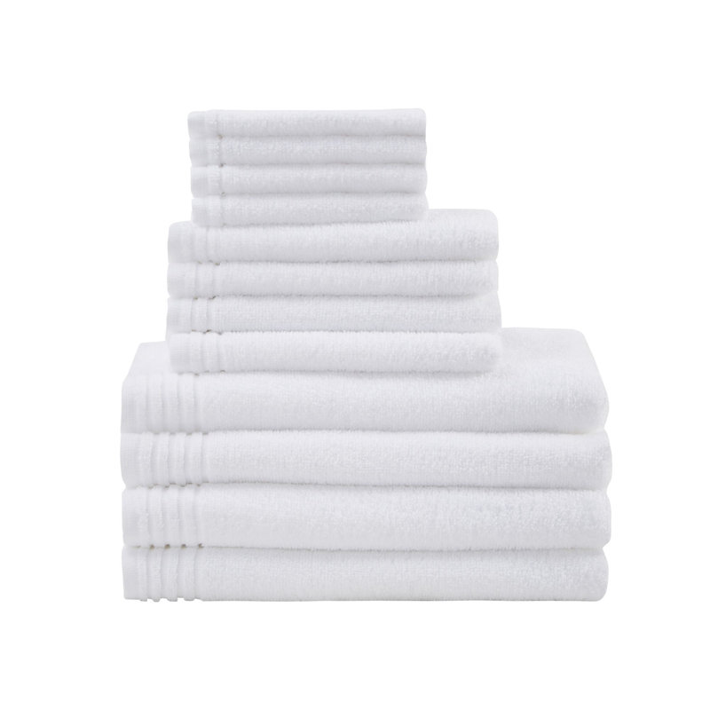 Ensemble de serviettes de bain 12 pièces Big Bundle, Blanc