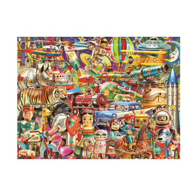 Michael David Ward Retro Toys Canvas Art