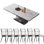 Modern simple rectangular home dining table sets