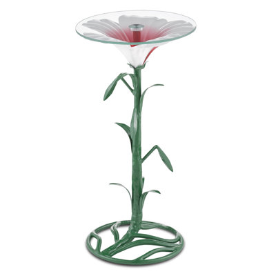 Hibiscus Glass End Table