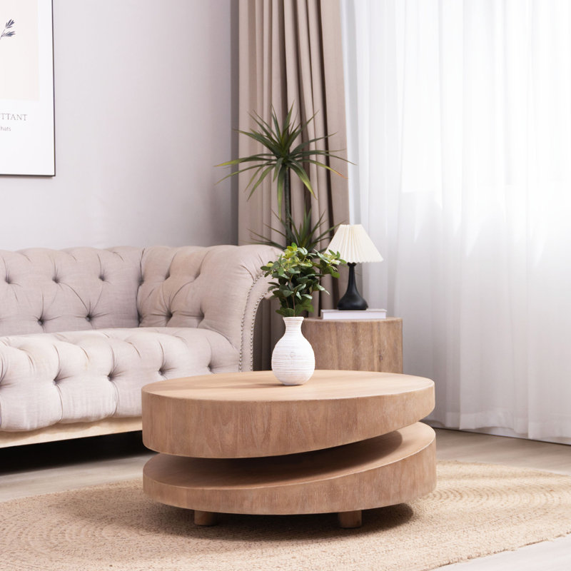Round Wood Coffee Table