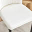 Ensemble de 4 chaises de salle à manger modernes: revêtement en cuir de polyuréthane avec dossier haut confortable