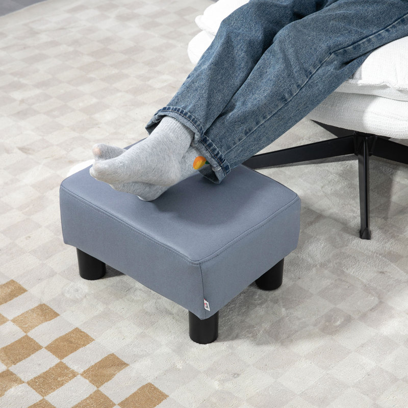 Andorra 40cm Wide Rectangle Solid Colour Footstool Ottoman