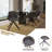 Matthew Upholstered Leather Dining Chair 360-Degree Swivel Armchair With Powder-Coated Iron Legs Dulaney Collection-1436379288