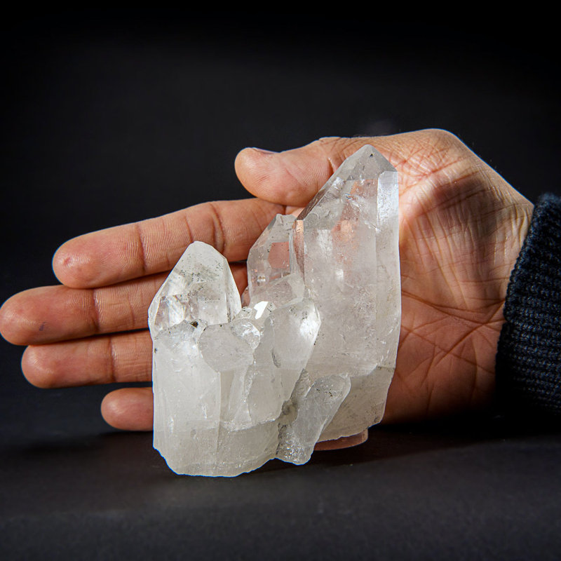 Genuine Clear Quartz Crystal Cluster Point from Brazil (12.35 Lbs)