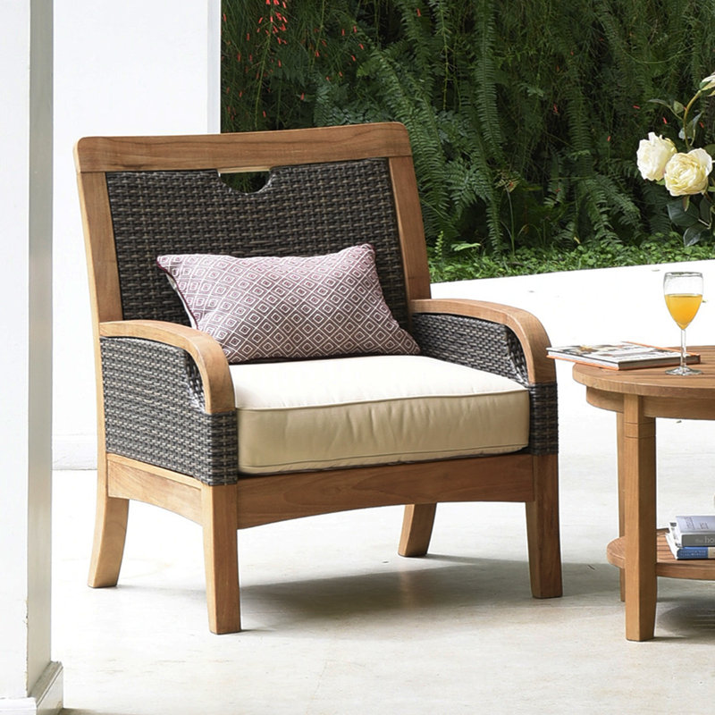 Brookfield Teak Patio Chair with Cushions