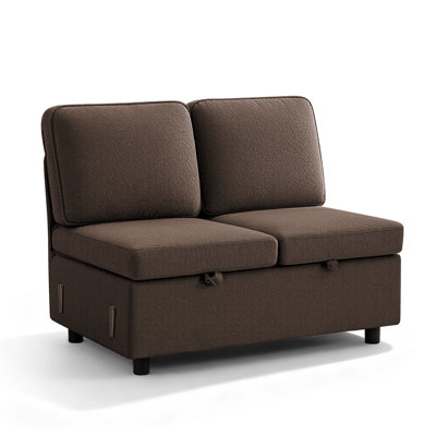 Waldorf 46.4" Armless 2-Seat Module with Storage (Package A)