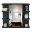Armoire à pharmacie Milan, miroir à six tablettes extérieures, trois tablettes internes-1033154726