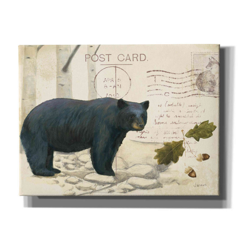 «Krini Northern Wild Bear On Canvas» par James Wiens, reproduction, H 12 po x l 16 po x P 0,75 po