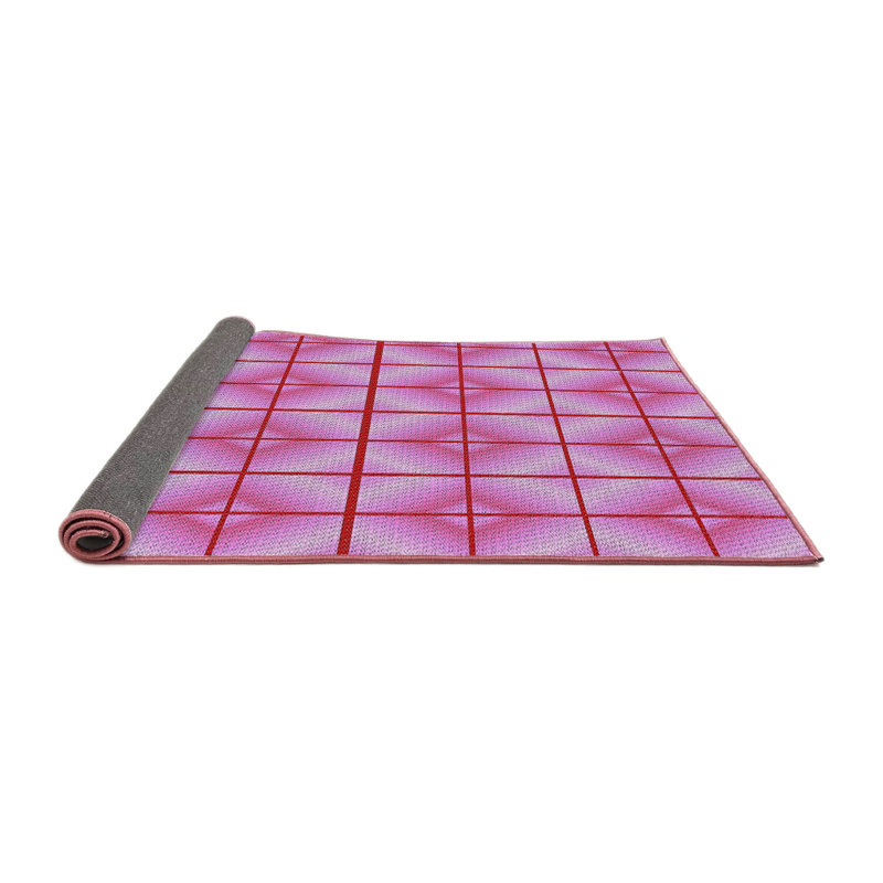 Tapis de zone mauve à motifs, Carré 7 pi