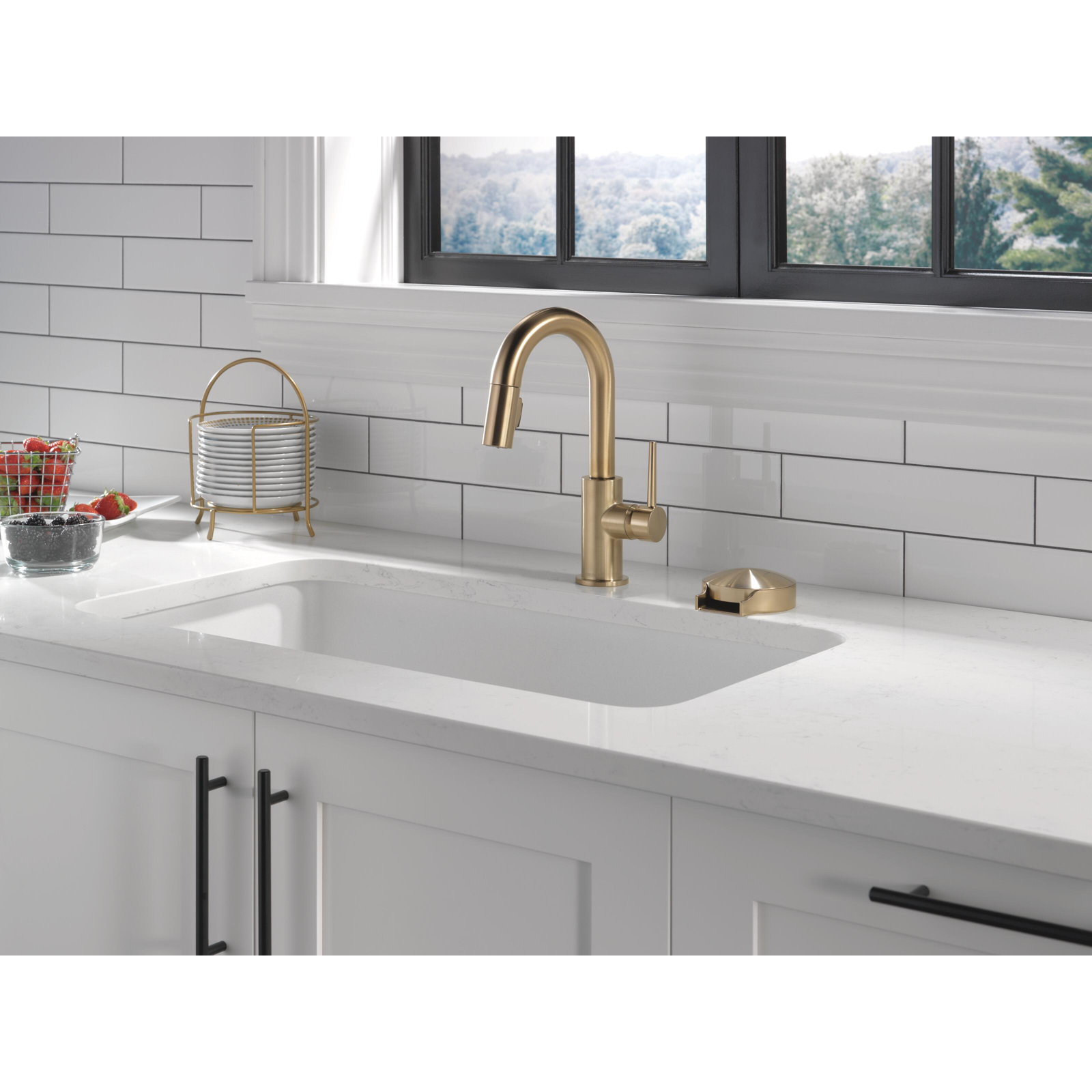 Trinsic Pull-Down Bar Faucet, Brilliance Champagne Bronze