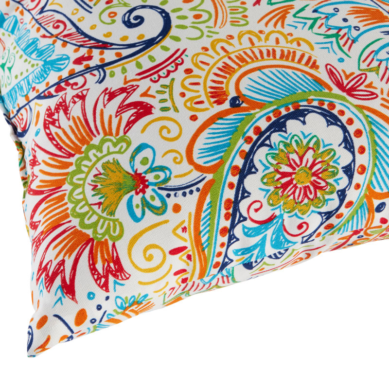 Henrich Indoor/Outdoor Striped Lumbar Pillow, Jamboree