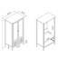 Armoire pleine grandeur moderne avec couronne suspendue et tiroirs Crown-1524245309
