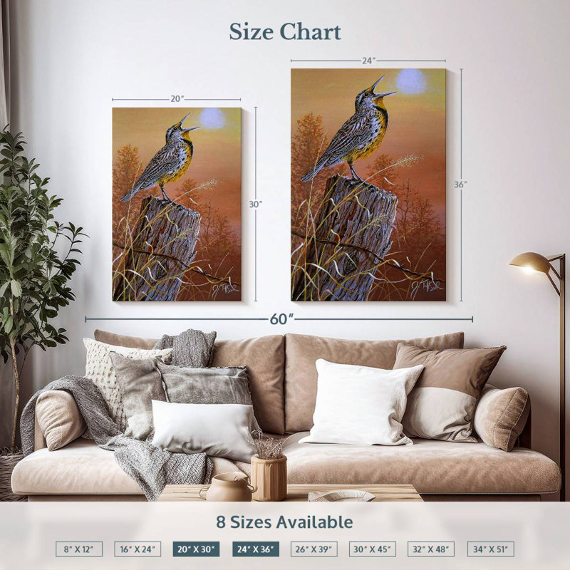 Brampt Meadowlark, 36" H x 24" W