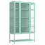 Grande vitrine en fer avec porte en verre et lumières DEL Armoire vitrée en acier pour objets de collection-130073247
