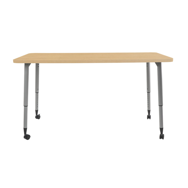 Table d'activité Adapte 24 x 36, 30 po x 60 po, Grain d'érable / argent