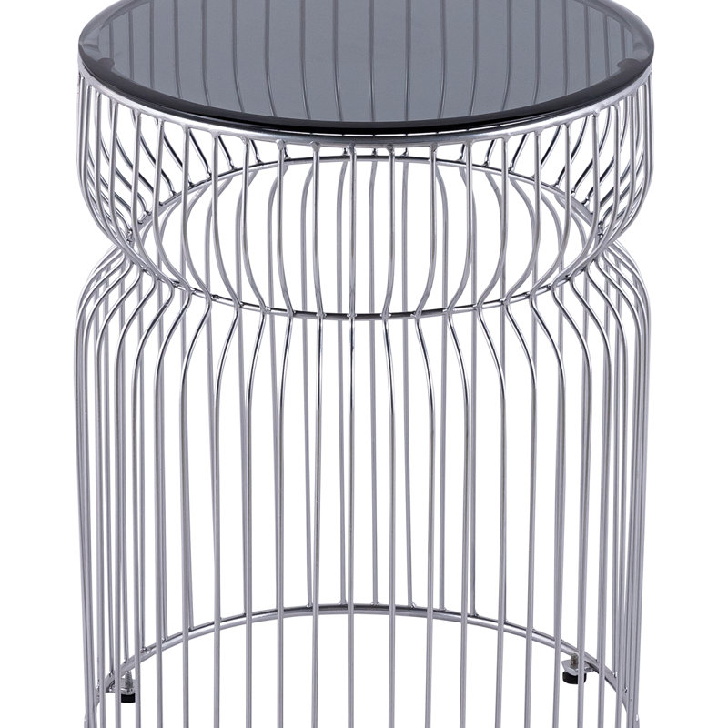 2 tables basses gigognes avec rangement, Chrome chrome