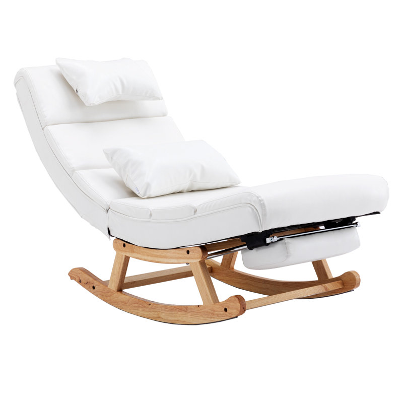 Chaise berçante Emberto, Blanc