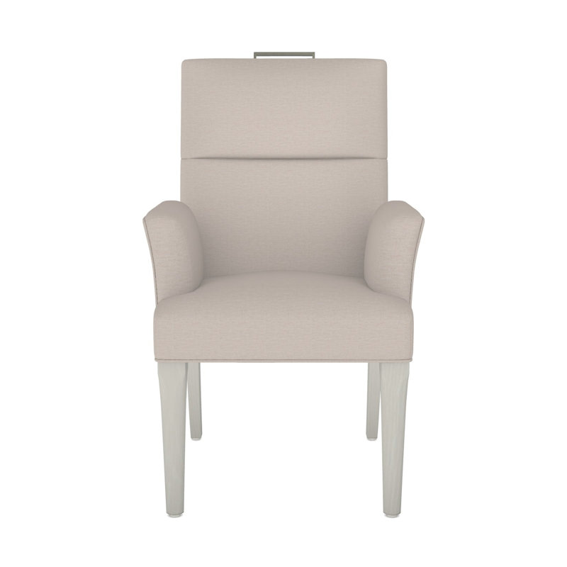 Thom Filicia Home Fabric Tight Back Arm Chair, Wrenn, Nadia Steam