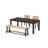 Modern Farmhouse Extendable Dining Table Set with Solid Wood Rattan Chairs – Expandable 59" to 73" for 4-8 Guests-224735647